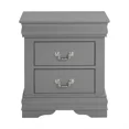 thumbnail image 4 of Fully Assembled Nightstand with 2 Drawers Solid Wood End Table Traditional Style Bedroom Funiture 1PC, 4 of 7