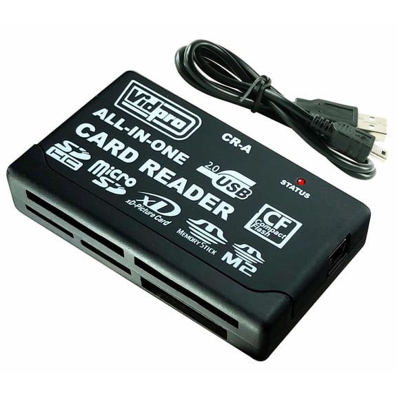 VidPro 6-Slot All-In-One USB 2.0 Card Reader and Writer