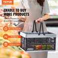 thumbnail image 2 of VEVOR Panier de Courses Pliable Portable 3 Pcs 25L avec Poignée, 2 of 9