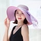 thumbnail image 4 of Sombrero de paja con protección solar para playa, de circunferencia de 56 a 57 cm, plegable, para playa, para mujer, 4 of 6