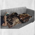 thumbnail image 6 of Coffee Soft Flannel Fleece Throw Blanket, Rustic Collage of Images Showing Different Kinds of Roasted Grains, Cozy Plush for Indoor and Outdoor Use, 50" x 60", Dark Sand Brown Brown, by Ambesonne, 6 of 6