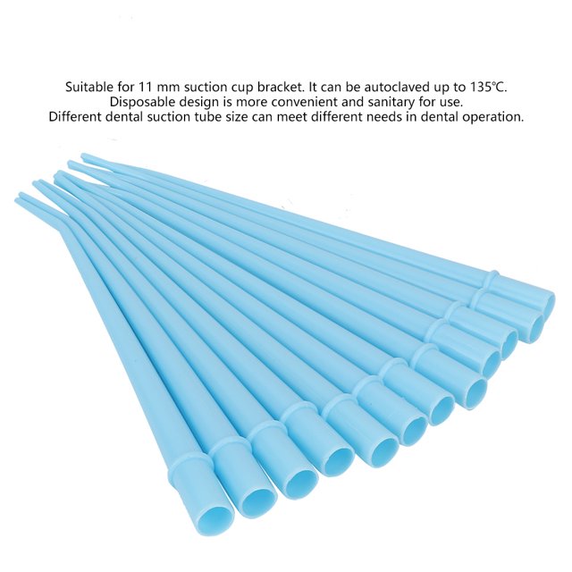 Tubo de succión dental, 25 piezas, tubo eyector de saliva para aspirador quirúrgico dental, puntas para aspirador quirúrgico, máxima comodidad