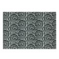 thumbnail image 1 of Black and White Cutting Board, Damask Inspired Floral Arrangement Foliate Motif Victorian Inspirations, Decorative Tempered Glass Cutting and Serving Board, Small Size, Black White, by Ambesonne, 1 of 1
