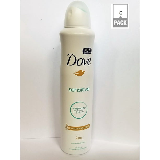 Dove Sensitive Skin Dry Antiperspirant Deodorant Spray 250 Ml Pack Of 6 7151