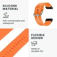 thumbnail image 4 of Flexible 26mm Silicone Watch Strap, Pin Buckle, Sweatproof, Perfect For Workouts, 4 of 8
