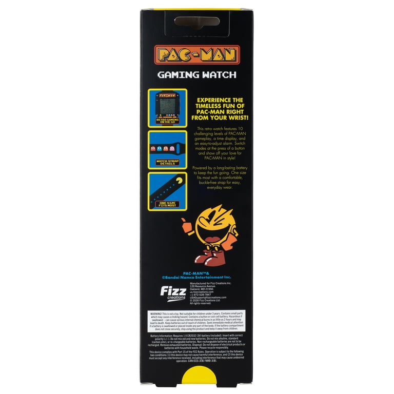 Fizz Creations PAC-MAN Gaming Watch Retro Digital Wrist Watch with