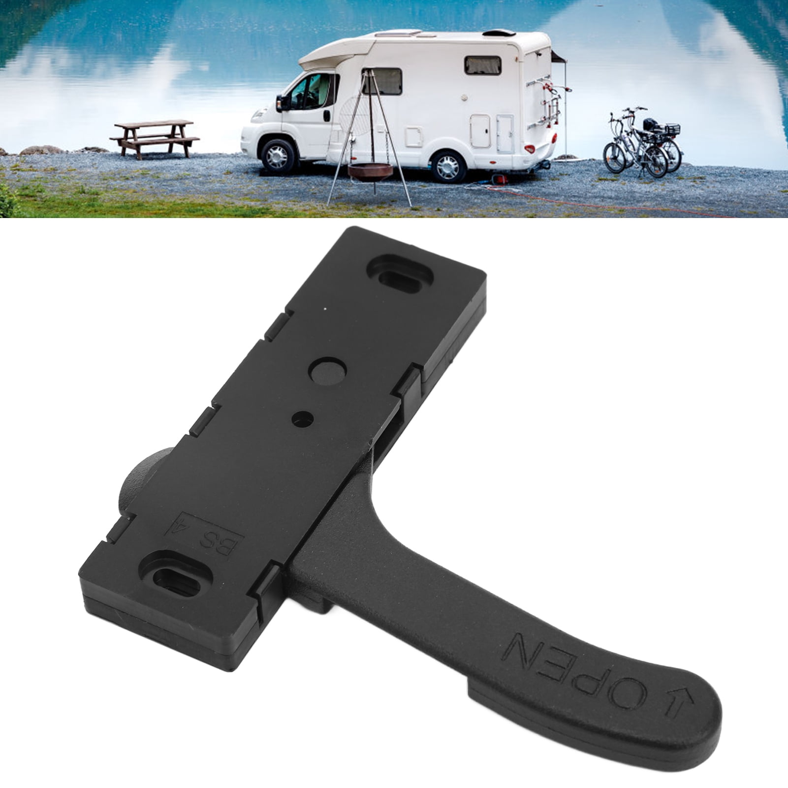 Cergrey Screen Door Latch Zinc Alloy Screen Lock Right Hand Handle Kit