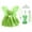 Dress+Wing+Accessories, variant on KAWELL Princess Green Costume for Girls Halloween Dress up Birthday Party Outfit