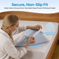 thumbnail image 5 of Arctus 4" Ventilated Memory Foam Mattress Topper, Gel Memory Foam with Removable Jacquard Cover, Full Size, CertiPUR-US, 5 of 9