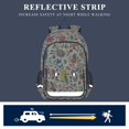 thumbnail image 5 of FORMRS Unisex School Backpack 17" Student Travel Bag with Laptop Compartment, Beige Cartoon Animals, 5 of 7