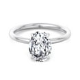 thumbnail image 2 of Bay - Moissanite Oval Cut Lab Diamond Solitaire Engagement Ring, 2 of 4