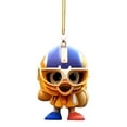 thumbnail image 2 of Dsscvnef 3Interesting Super Wrist Style Rugby Player Acrylic Statue Keychain 2D Design A Sports Souvenir That Fans Can Collect Flower Strings Curtain Snowy Garland with Berries, 2 of 6