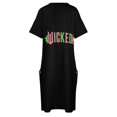 thumbnail image 4 of Vestido holgado con bolsillos en rosa y verde de la película Wicked, ropa de mujer coreana, ropa elegante para mujer, vestido de mujer, 4 of 6
