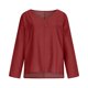 thumbnail image 2 of TaTaai Women's V Neck Imitation Denim Solid Color Long Sleeve Blouses, Street Fashion Loose Slim Soft Skin-friendly All Match Tops Gift, 2 of 6