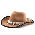 thumbnail image 7 of Sun Hats for Men Retro Jazz Hats, Retro Western Cowboy Hats, 7 of 7