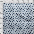thumbnail image 3 of oneOone Silk Tabby Teal Blue Fabric Utensils Cup Diy Clothing Quilting Fabric Print Fabric By Yard 42 Inch Wide, 3 of 4