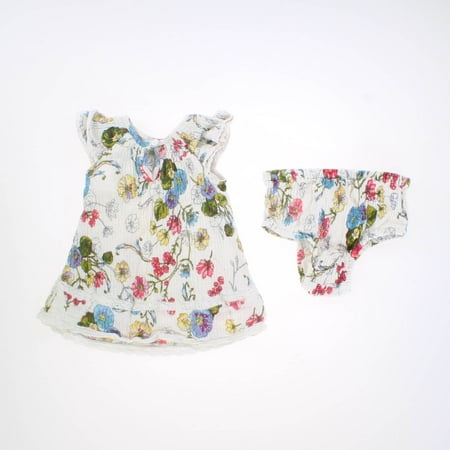 

Pre-owned Mimi & Maggie Girls White | Floral Dress size: 6-12 Months