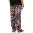 thumbnail image 4 of Marvel Comics Men's Onomatopoeia Character Grid Adult Sleep Lounge Pajama Pants, 4 of 6
