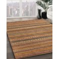 thumbnail image 2 of Ahgly Company Indoor Rectangle Abstract Dark Sienna Brown Abstract Area Rugs, 7' x 9', 2 of 6