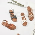 thumbnail image 5 of Ataiwee Women's Flat Slide Sandals - Casual Comfort Braided Strappy Flat Summer Sandals., 5 of 8