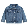thumbnail image 3 of Toddler Jackett Button Down Toddler Casual Jacket Blue Jacket Girls Toddler Clothes 2-3 Years, 3 of 8