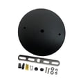 thumbnail image 2 of S SERENABLE Canopy Kit DIY Project Iron for Hanging Lamp Replacement Ceiling Cover Plate Black Dia 12cm, 2 of 8