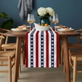 thumbnail image 2 of Coastal Turtle Table Runner - 36 Inch Long, Kitchen Dining Table Runner Dresser Scarves, Red Stripe Black White Geometric Ocean Farmhouse Decor for Coffee Tables Wedding Party Banquet, 2 of 8