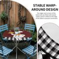 thumbnail image 2 of Red Kitchen Chef Round Tablecloth for 36-44 Inch Tables, Fitted Table Cover with Elastic Edge, Black Plaid Gourmet Food Vintage Waterproof Outdoor Table Cloth Protector for Patio Garden Dinner Picnic, 2 of 9