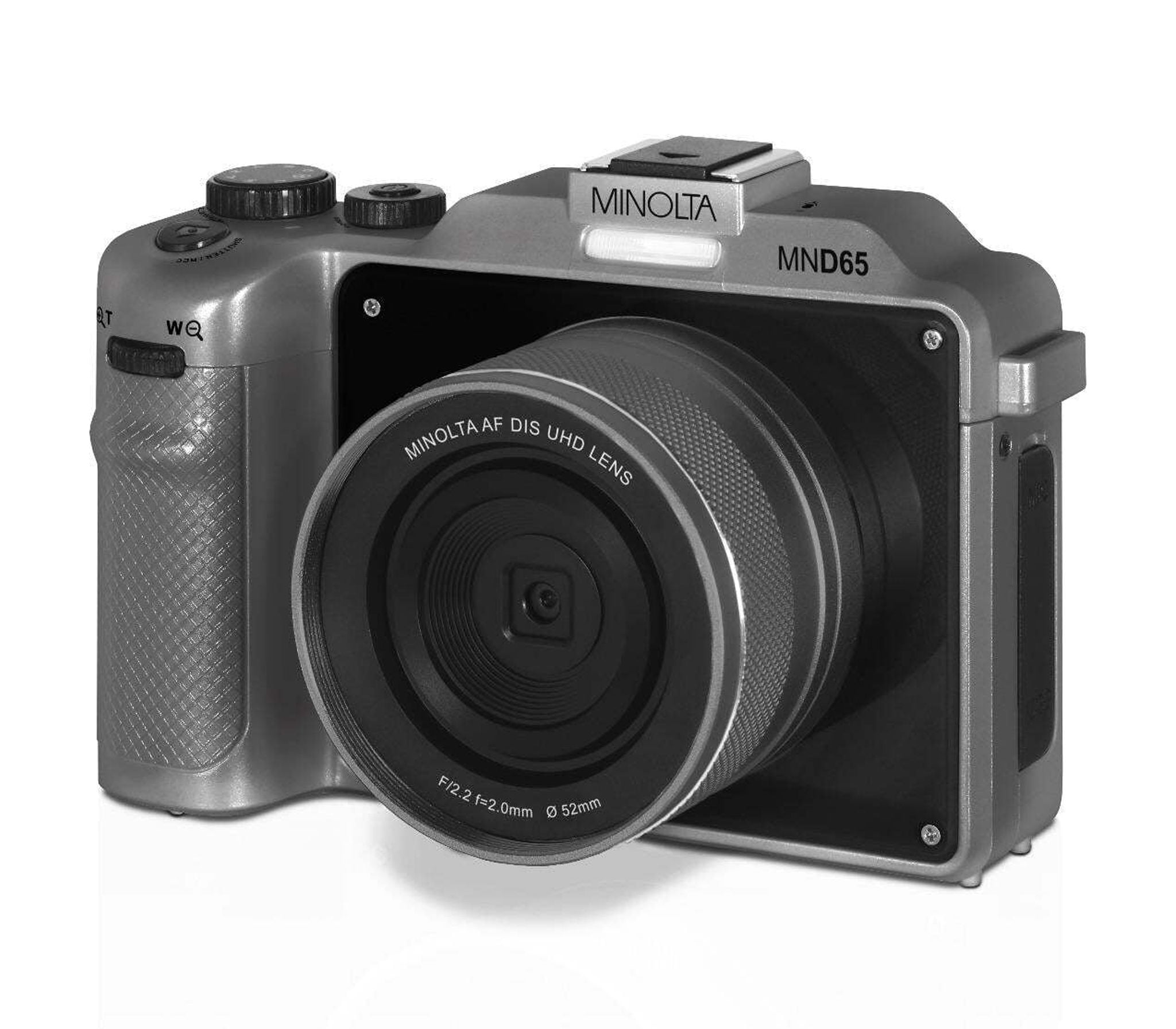 Konica Minolta MND65-GY Autofocus 18x 59 MP Digital Camera, Gray And Black