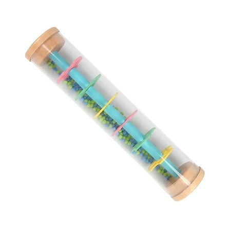 Wooden Rain Stick Visual and Sound Stimulation Early Learning Fine Motor Skills Noise Makers Party New Years Eve Mixer for Kids for Kids Age 3 Baby 6 Months Teenager Party Birthday Party Blowers for