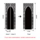 thumbnail image 4 of 77x200cm Etiqueta de puerta 3D Bodega Foto Mural Trompe l'oeil Calcomanías de pared PVC Papel tapiz impermeable para dormitorio Baño Cocina Decoración Pegatinas de puerta, 4 of 5