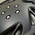thumbnail image 3 of TuningPros WSC3-054B15 Set of 4  Matte Black Hubcaps 15" - Hub Caps Wheel Skin Cover 15 inches 4 Pcs Set, 3 of 5