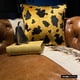 thumbnail image 2 of Funda de cojín para silla, moderna funda de cojín, de terciopelo con estampado animal de 30 x 30 cm, cuadrada, dorada - Hello Cow, 2 of 8