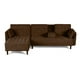 thumbnail image 4 of Sala Modular Makora Sofá Cama Reversible Velvet Chocolate Beehive Memory Foam Modelo Annara, 4 of 9