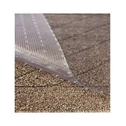 Resilia - Clear Vinyl Plastic Floor Runner/Protector for Low Pile Carpet - Skid-Resistant Decorative Pattern, (27 Inches Wide x 6 Feet Long)