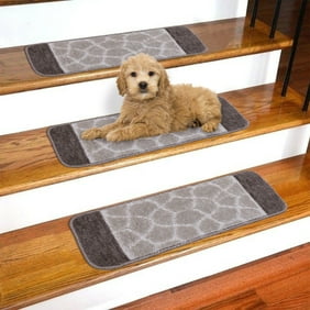 Ottomanson Softy Stair Treads Solid Skid Resistant Rubber Backing