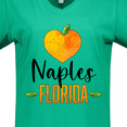 thumbnail image 4 of Inktastic Naples Florida Orange in Heart Women's V-Neck T-Shirt, 4 of 5