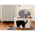 thumbnail image 4 of 3 Sprouts Toy Chest Storage Bin & Wall Hanging Storage Organizer, Bear, 4 of 11