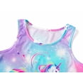 thumbnail image 2 of Topgal Tween Girls Pajamas Tie Dye Rainbow Unicorn Cotton Tank Top & Shorts PJS Size 8, 2 of 3