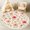 Color 4, variant on Pink Round Rug 4ft, Pink Satin Ribbon Bow Seamless Soft Pastel Washable Circle Rugs for Girls Kids Teens Bedroom Non-Slip Nursery Rug for Playroom Classroom Decor