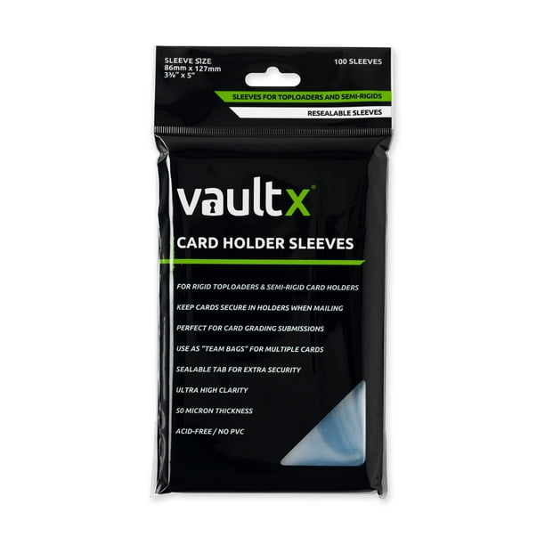 Vault X Card Holder Sleeves Team Bags for Rigid Toploaders and Semi