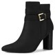 thumbnail image 1 of De mujer Hebilla Tacones gruesos Botas Botines negros 41, 1 of 7