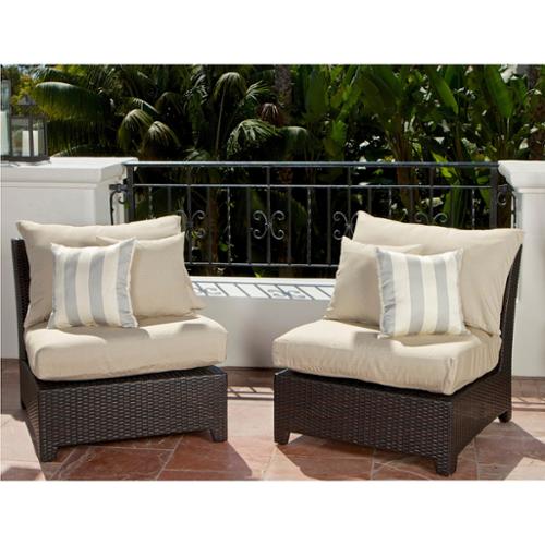 RST Brands Slate Armless Chair Patio Furniture Pack of 2  Walmart.com