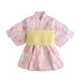 thumbnail image 5 of TAIAOJING Toddler Trendy Girls Outfits Sets Stylish Printed Kimono Long Sleeve Set For Casual Wear For Girls Ages 1-6 For Year Round Fashion Boho 4-5Y, 5 of 7