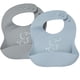 thumbnail image 1 of Baberos de Silicón PAPU BABY Gris Azul Impermeables para Bebé, 1 of 8