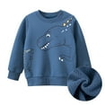 thumbnail image 3 of Ajziojiro Kids Toddler Boys Fleece Sweatshirt Tops 1-9Y Child Crewneck Fall Winter Sweater Jacket Child Padded Pullover Sweatsuit Coats, 3 of 9