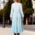 thumbnail image 6 of FDDMis Winter Dresses Black Long Sleeve Dress Party Dress Fall Maxi Dress Girls Dresses Size 14-16 Black Tie Dress 1 Year Old Girl Clothes, White 10-11 Years, 6 of 7