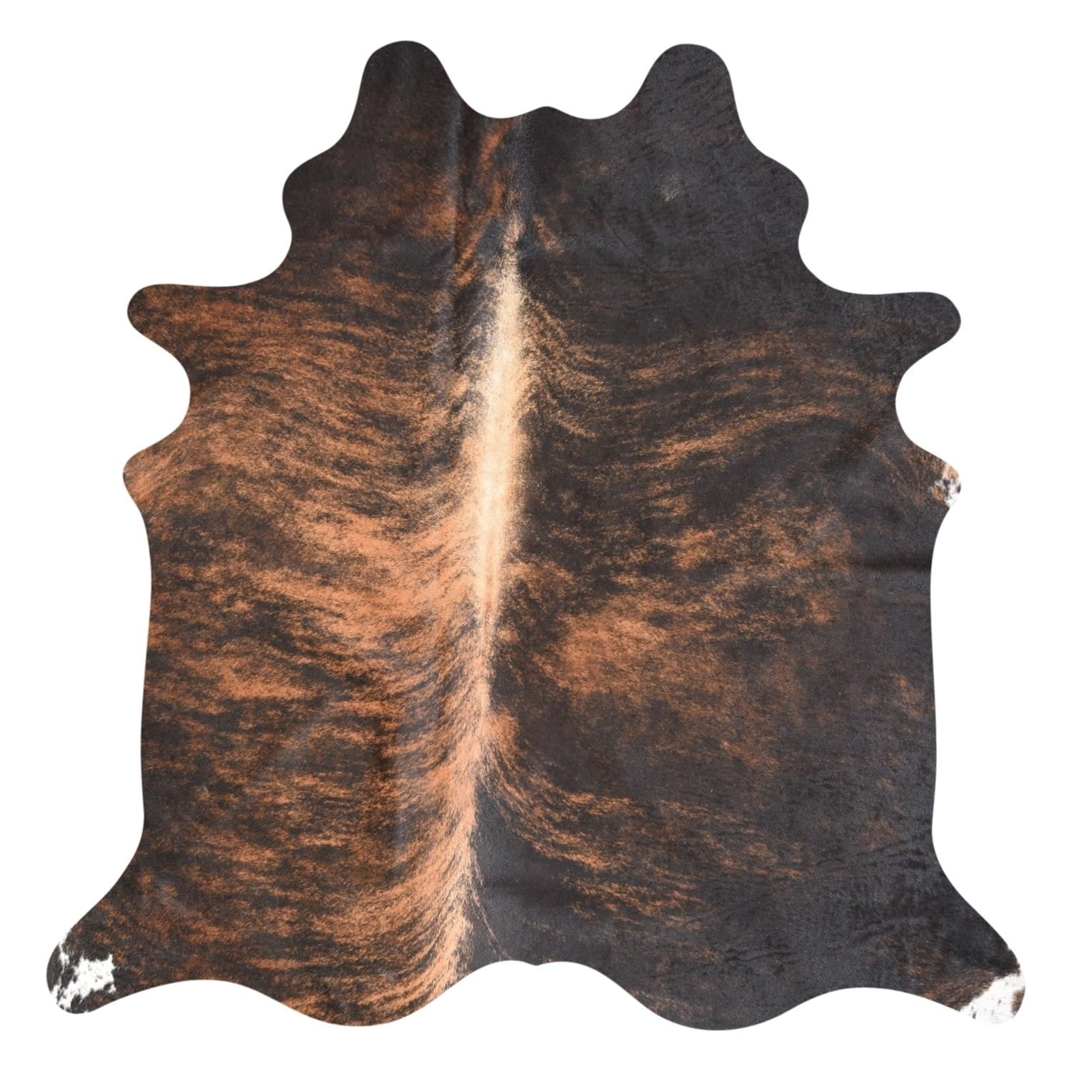 Panamerican Logix Real Cowhide Rug Dark Brindle