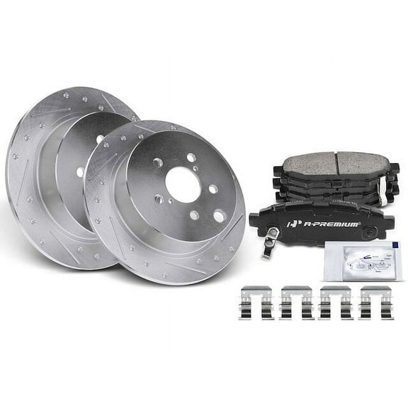 Brake Pad and Rotor Kit 6 - Compatible with 2012 - 2020 Subaru Impreza 2013 2014 2015 2016 2017 2018 2019