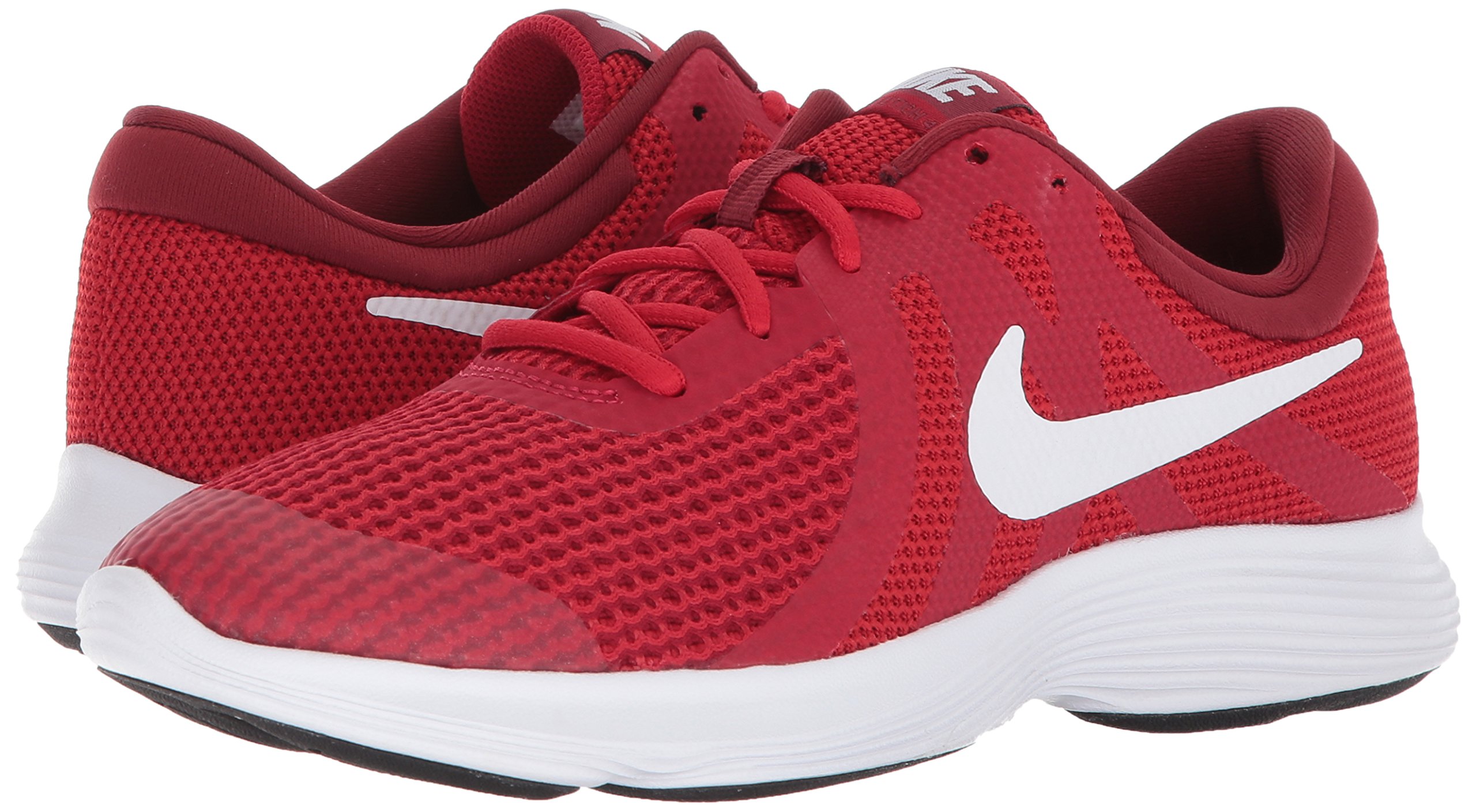 Nike 943309-601: Kids' Revolution 4 Red/White Running Sneakers (5.5 M US Big Kid) Walmart.com